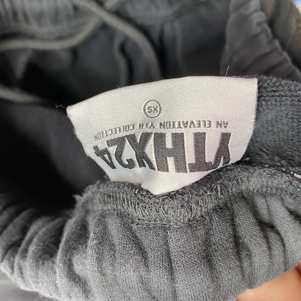 Elevation Church YTHX Sweat Shorts Men's XL Wide Leg Fleece Black Y2K streetwear - Picture 9 of 10
